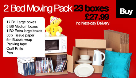 2 bed moving pack £30.00